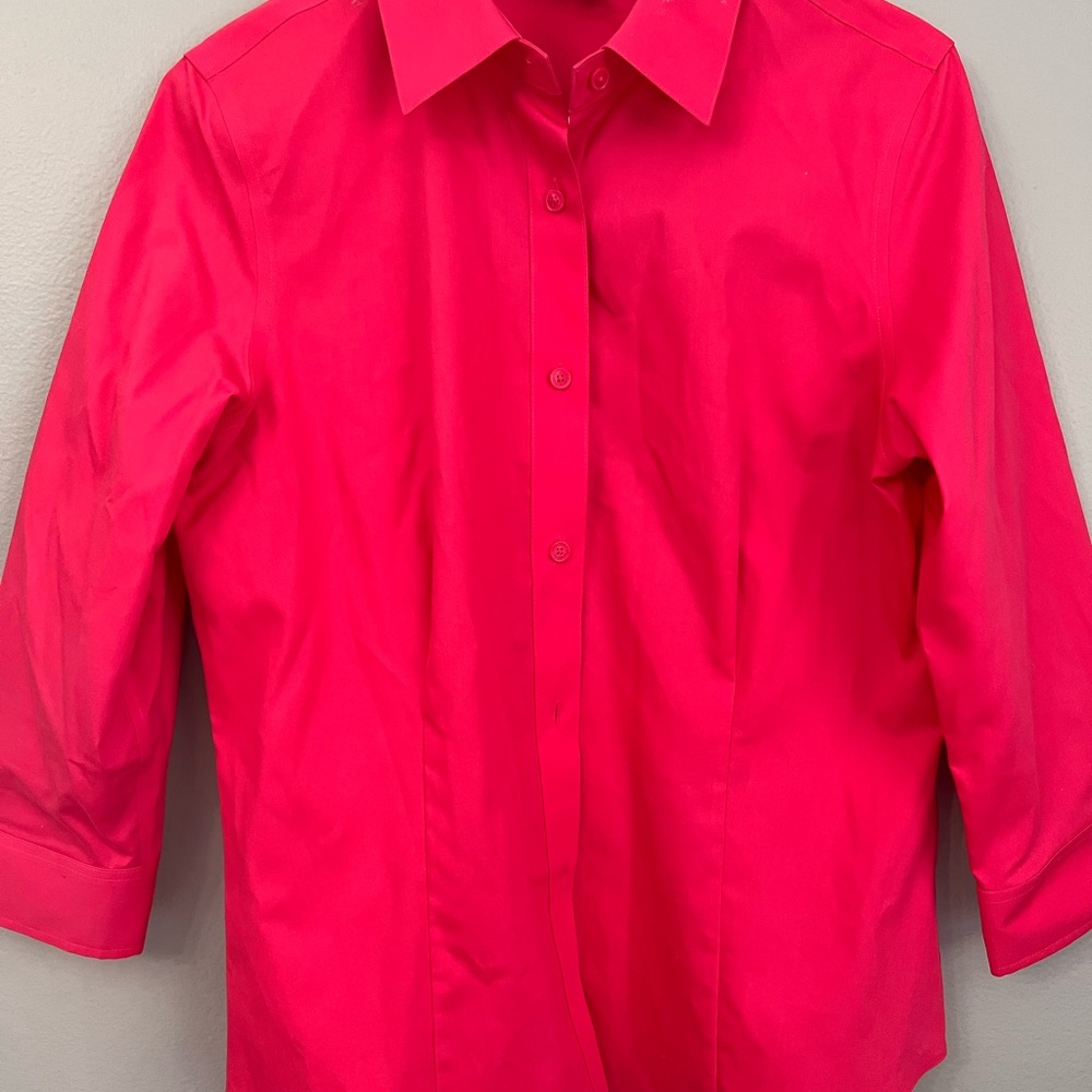 Pink Collar Button Down - image 2